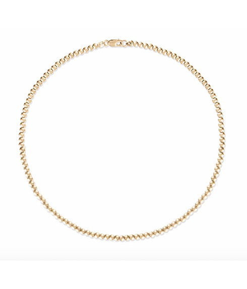 3MM Gold Ball Necklace